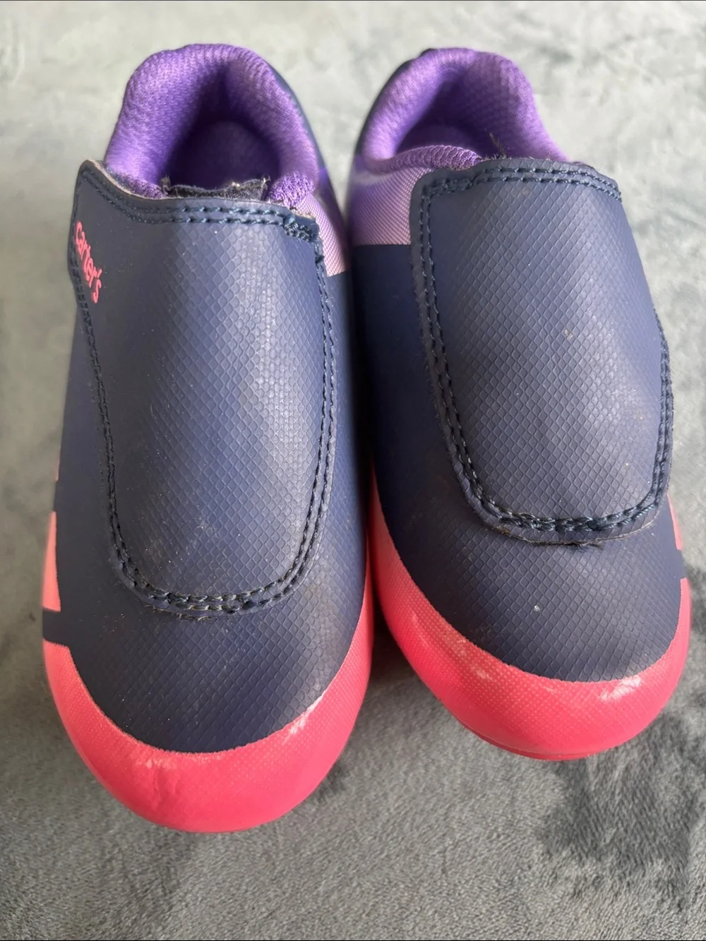 Soccer Cleats, Carter's Kids Navy and Pink. Great condition